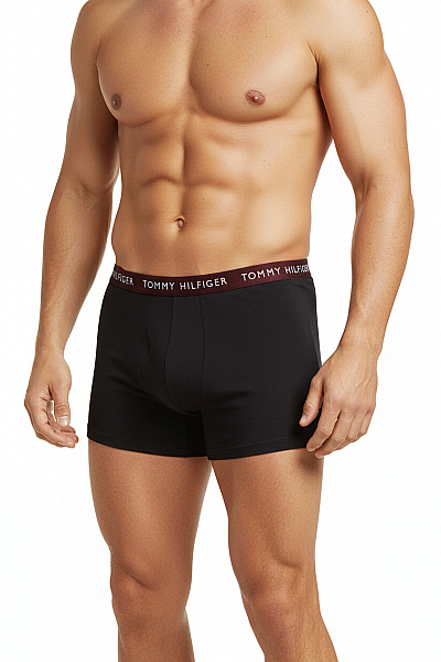 TOMMY HILFIGER Pánské Boxerky Bavlněné Tmavé Velikost EU XL