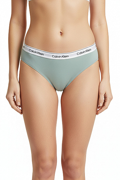 Calvin Klein Dámské Bavlněné Kalhotky Zelené Velikost EU M