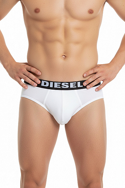 DIESEL Pánské Slipy Bílé Vel. S
