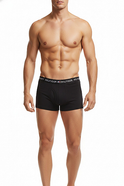 TOMMY HILFIGER Pánské Bavlněné Boxerky černé Velikost S