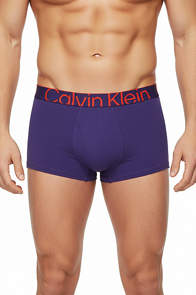 Calvin Klein Pánské Boxerky Fialové Polyesterové Vel. L