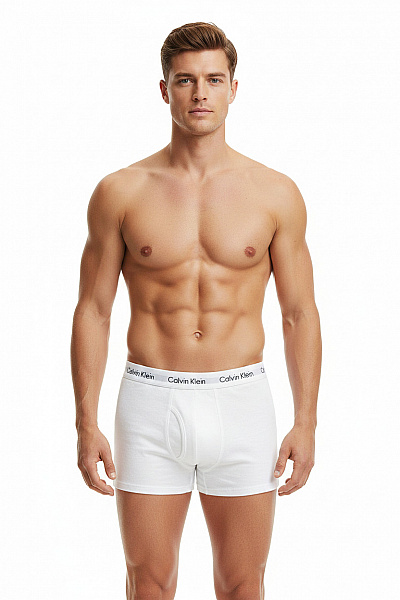 Calvin Klein Pánské Bavlněné Boxerky Bílé