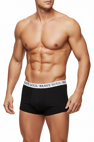 BRAVE SOUL Pánské Boxerky černé