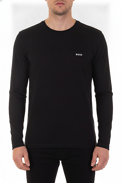 Hugo Boss Pánské Tričko S Dlouhým Rukávem Basic černé Vel. XL