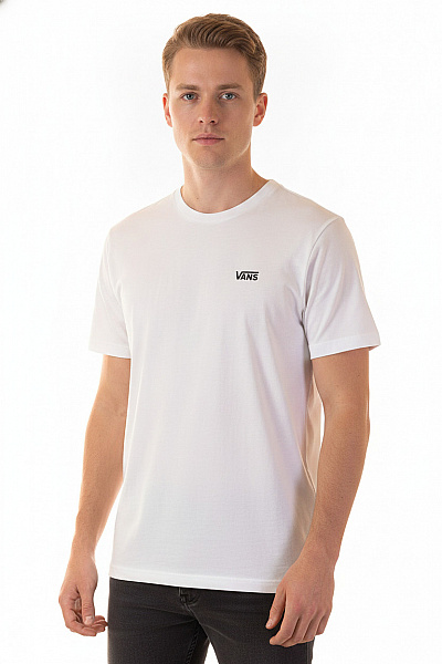 Vans Bílé Tričko S Krátkým Rukávem A Nápisem Vel. EU M