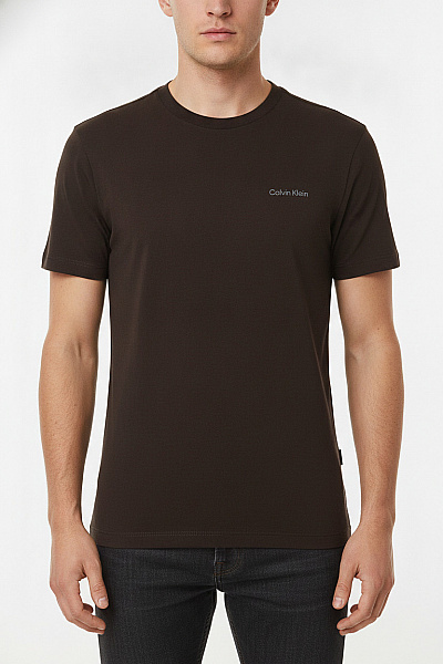 Calvin Klein Pánské Tričko S Krátkým Rukávem Bavlněné Basic Jednobarevné Vel. S