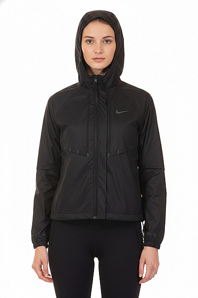 Nike Dámská Bunda S Kapucí Na Běhání Lehká černá Velikost S