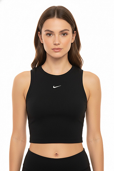 Nike Dámské černé Tílko Crop Top Na Cvičení Vel. M