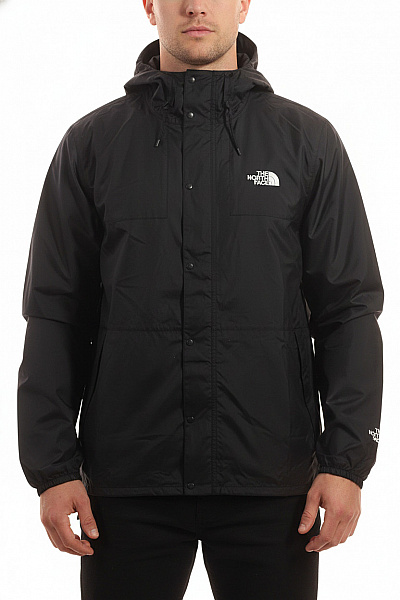 THE NORTH FACE Pánská černá Větrová Bunda S Kapucí Na Turistiku Vel. XXL