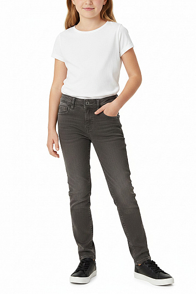Name It Dívčí Džíny šedé Bavlněné Skinny Velikost 128