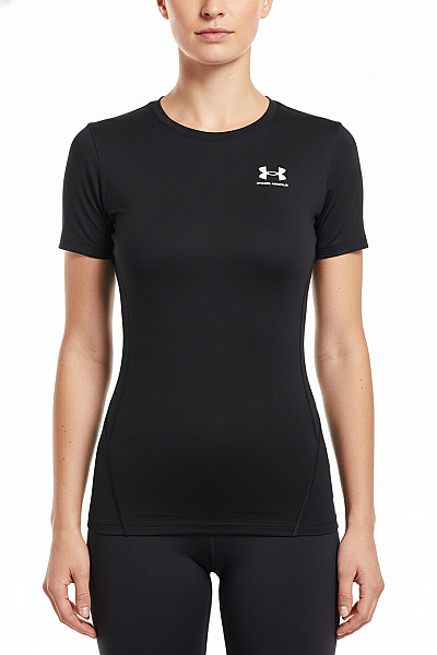 UNDER ARMOUR Dámské Tričko S Krátkým Rukávem Funkční Kompresní černé Velikost S