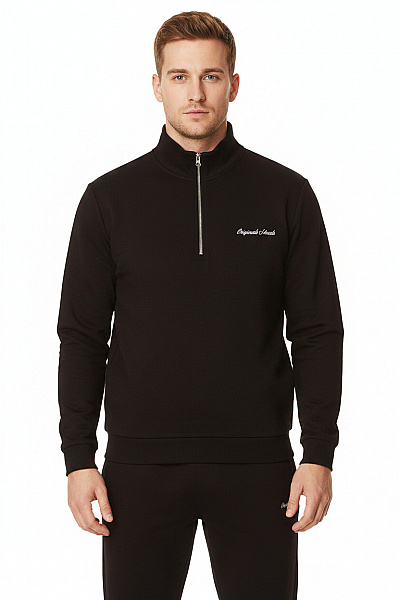 JACK & JONES Pánské Tepláková Souprava černé Bavlněné Vel. L