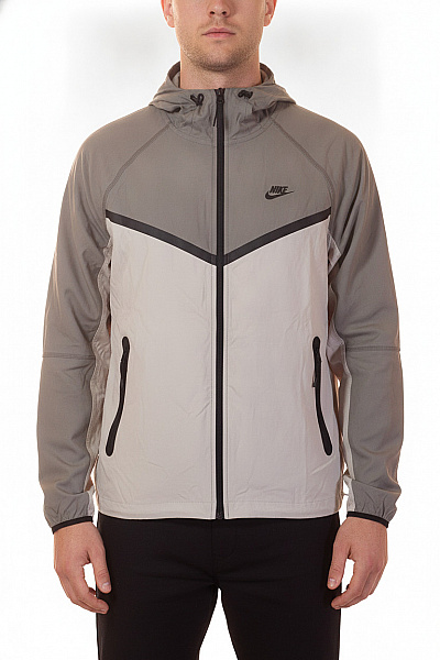 Nike Pánská Bunda S Kapucí Na Běhání Lehká Funkční šedá Velikost M