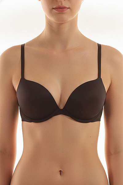 Calvin Klein Dámská Push Up Podprsenka Hladká černá Velikost EU 70B