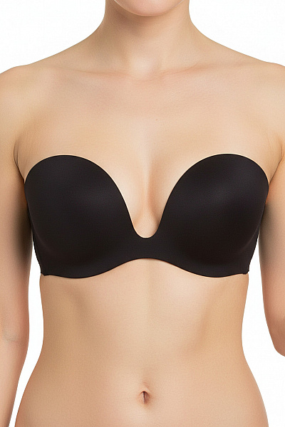 Magic Body Fashion Černá Samolepicí Podprsenka S Hlubokým Výstřihem Vel. D