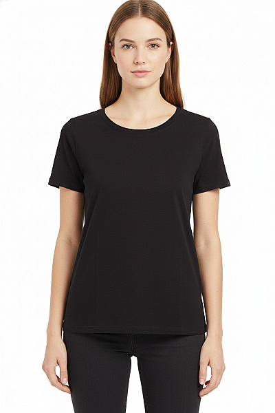 VERO MODA Dámské Tričko S Krátkým Rukávem černé Basic Bavlna Velikost EU XS