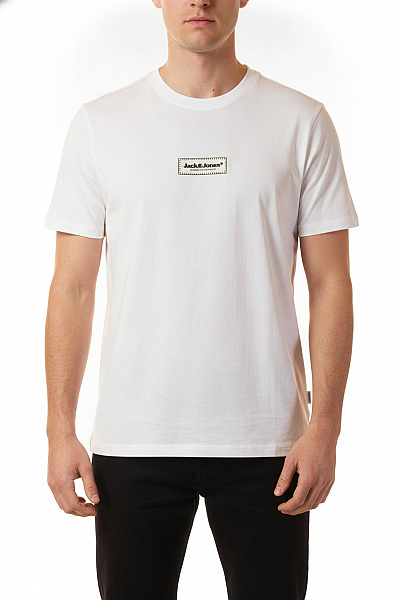 JACK & JONES Pánské Tričko S Krátkým Rukávem Jednobarevné Basic Vel. EU XL