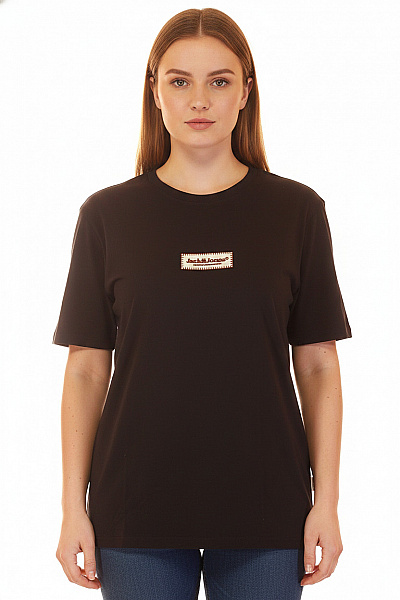 JACK & JONES Dámské Tričko S Krátkým Rukávem černé Basic Velikost EU XL