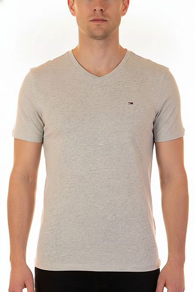 TOMMY HILFIGER Pánské Tričko S Krátkým Rukávem Basic Jednobarevné Bavlněné Velikost M