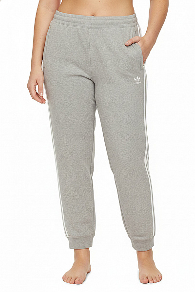ADIDAS Dámské Tepláky Sportovní Volnočasové Dlouhé šedé S Kapsami S Lampasem Velikost 4XL