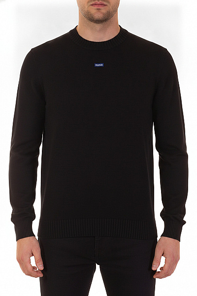 Hugo Boss Pánský černý Svetr S Rolákem Basic Vel. EU L