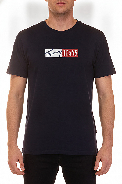 TOMMY HILFIGER Pánské Tričko S Krátkým Rukávem A Potiskem Vel. XL