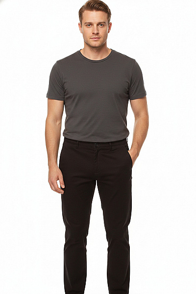 ONLY & SONS Pánské černé Volnočasové Kalhoty Chinos Velikost 38
