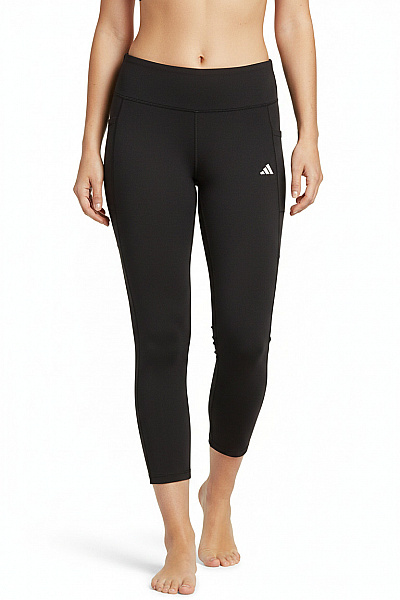 ADIDAS Dámské černé Sportovní Legíny S Vysokým Pasem A Kapsami Vel. M