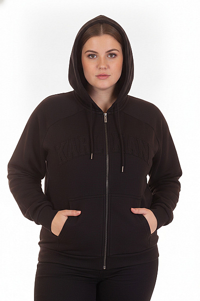 Kani Dámská černá Mikina S Kapucí A Dlouhým Rukávem Streetwear Vel. M