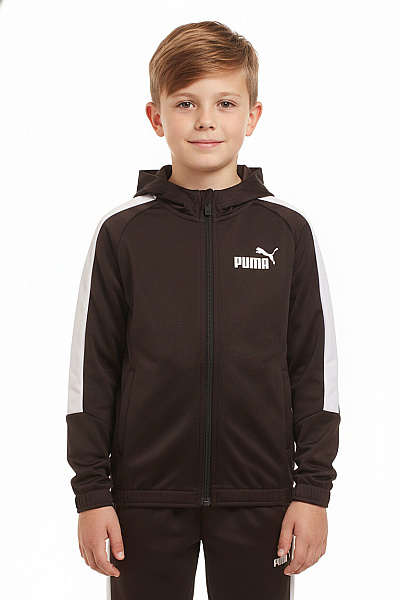 Puma Dětská Mikina S Kapucí A Pruhy Velikost 2/3r
