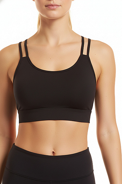 Dámský Sportovní Crop Top Hladký Velikost S