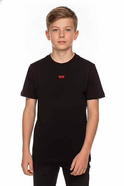 Hugo Boss Dětské Tričko černé Bavlna