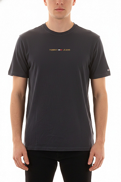 TOMMY HILFIGER Pánské Tričko S Krátkým Rukávem A Nápisem Basic Vel. M