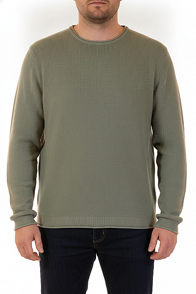 ONLY & SONS Pánská Mikina Zelená Bavlněná S Dlouhým Rukávem Jednobarevná Crewneck Velikost EU XXL