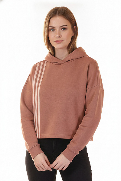 ADIDAS Dámská Crop Mikina S Kapucí A Pruhy Vel. EU M