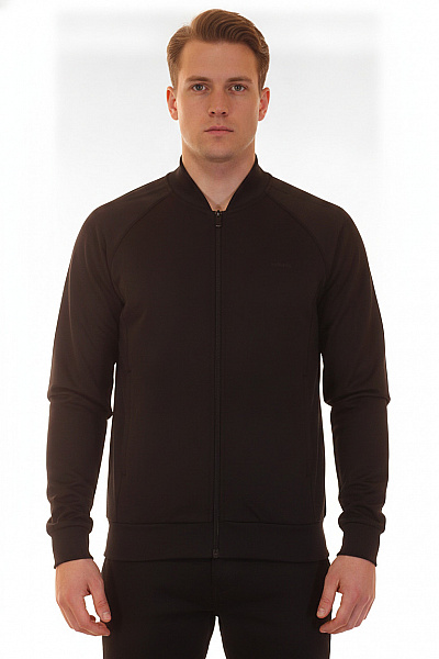 ADIDAS Pánská Mikina Na Zip S Dlouhým Rukávem černá Velikost EU L
