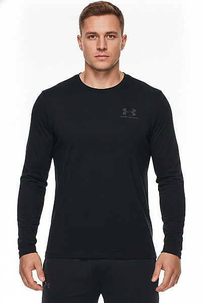 UNDER ARMOUR Pánské Tričko S Dlouhým Rukávem Basic černé Vel. EU M