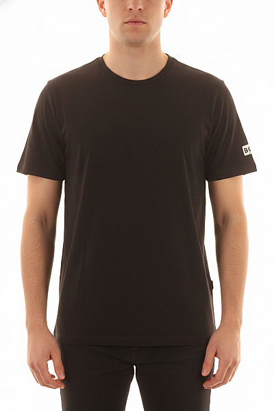Hugo Boss Pánské Tričko S Krátkým Rukávem Basic černé Bavlněné Vel. EU Xl