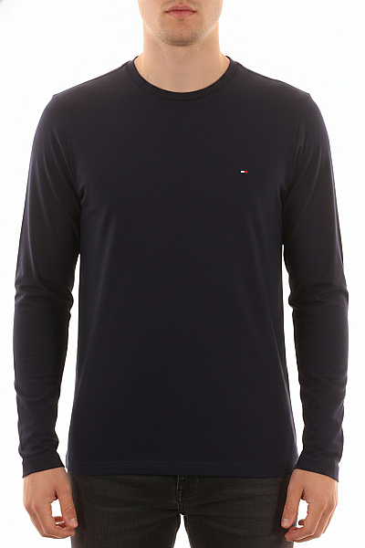 TOMMY HILFIGER Pánské Tričko S Dlouhým Rukávem Jednobarevné Basic Vel. EU L