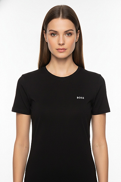 Hugo Boss Dámské Tričko S Krátkým Rukávem Basic černé Vel. L