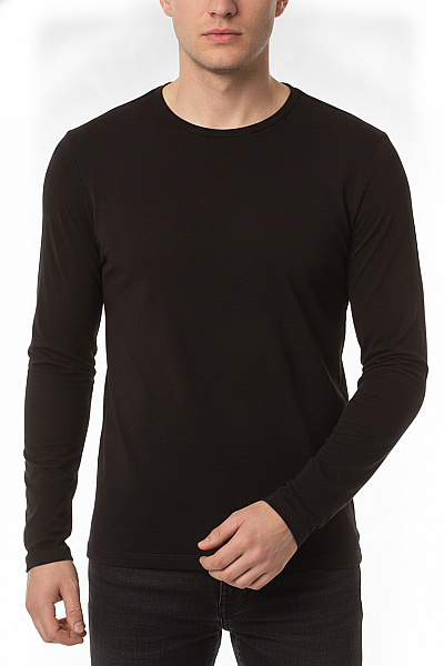 TOMMY HILFIGER Pánské Tričko S Dlouhým Rukávem Jednobarevné Basic Vel. M