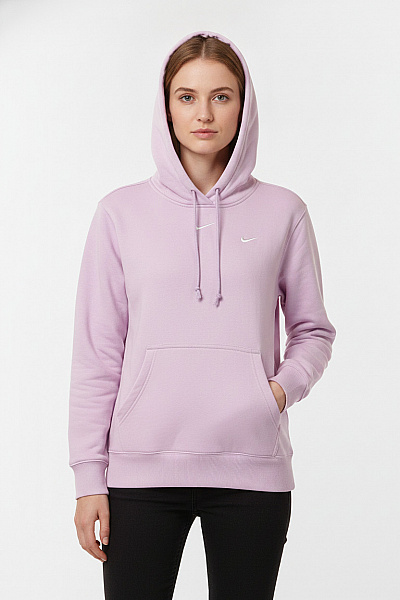 Nike Dámská Růžová Mikina S Kapucí A Klokaní Kapsou Velikost EU S