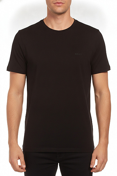 Hugo Boss Pánské Tričko S Krátkým Rukávem Basic Bavlněné černé Vel. XXL