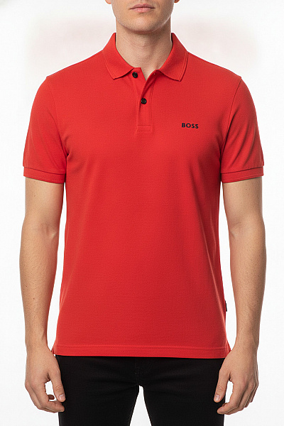 Hugo Boss Pánské červené Polo Tričko S Krátkým Rukávem Velikost L