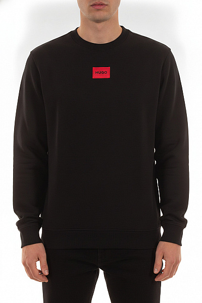 Hugo Boss Pánská černá Mikina S Dlouhým Rukávem Crewneck Vel. M