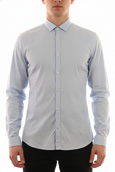 JACK & JONES Pánská Elegantní Košile S Dlouhým Rukávem Modrá Slim Fit Velikost Xl