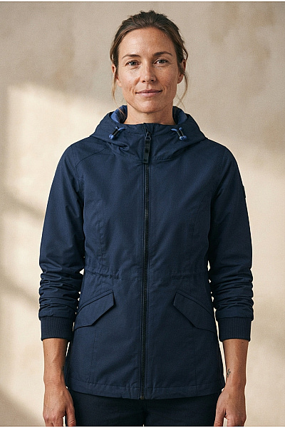 Ragwear Dámská Tmavě Modrá Bunda S Kapucí A Kapsami Vel. EU M