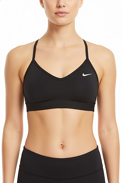 Nike černá Sportovní Podprsenka Hladká Trojúhelníková S úzkými Ramínky Velikost XS