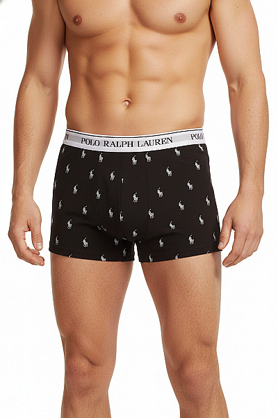 Ralph Lauren Pánské Boxerky S Potiskem Koní Bavlněné Velikost L