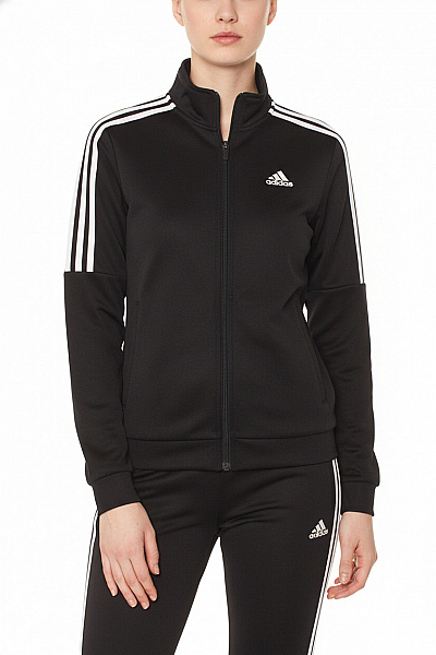ADIDAS Dámská černá Mikina S Dlouhým Rukávem Na Zip Sportovní Vel. XS